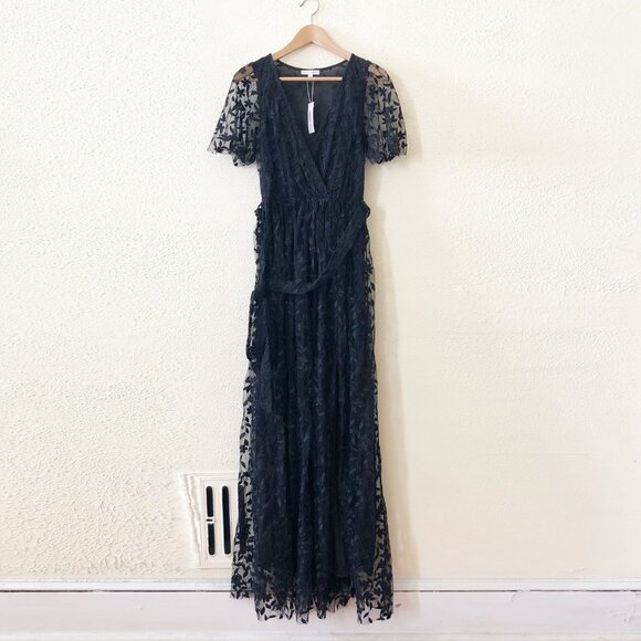 NWT Baltic Born Marseille Embossed Maxi Dress in Black S - Picture 2 of 4
